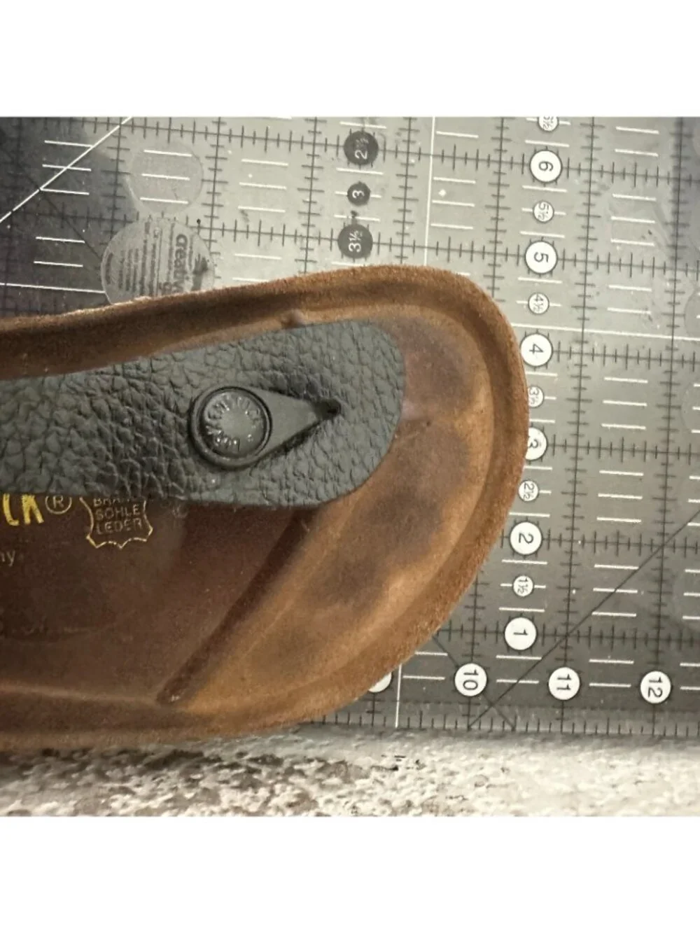 Birkenstock Gizeh Women Size 7 Black Birko-Flor T Strap Thong Leather Sandal